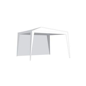 Oldalfal VETRO-PLUS sátorra, ablak nélkül 2, 95 x 1, 9 m fehér kép