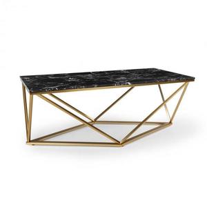 Besoa Black Onyx I, dohányzóasztal, 110 x 42, 5 x 55 cm (SZ x M x M), márvány, arany/fekete kép