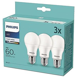 Philips LED 9-60W, E27, 4000K, 3 db kép