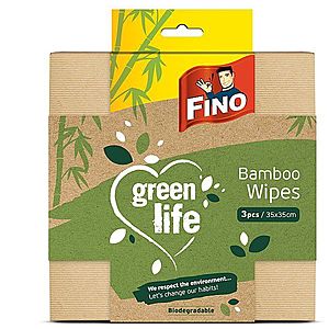 FINO Green Life multifunkciós törlőkendő, bambusz, 3 db kép