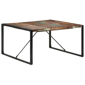 vidaXL tömör újrahasznosított fa étkezőasztal 140 x 140 x 75 cm kép