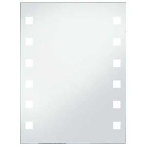 vidaXL LED-es fürdőszobai falitükör 60 x 80 cm kép