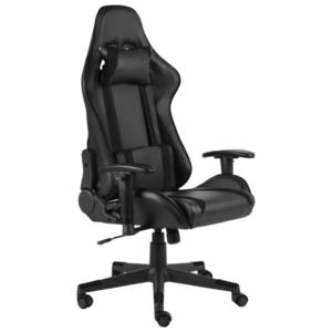 vidaXL fekete PVC forgó gamer szék kép