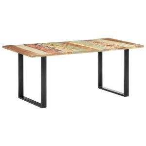 vidaXL tömör újrahasznosított fa étkezőasztal 180 x 90 x 76 cm kép
