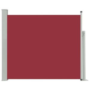 vidaXL piros behúzható oldalsó teraszi napellenző 100 x 300 cm kép