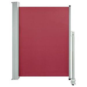 vidaXL piros behúzható oldalsó teraszi napellenző 100 x 300 cm kép