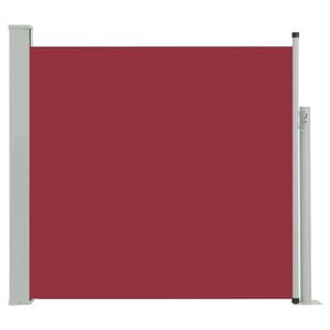 vidaXL piros kihúzható oldalsó teraszi napellenző 170 x 300 cm kép