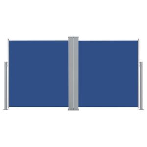 vidaXL kék behúzható oldalsó napellenző 160 x 600 cm kép
