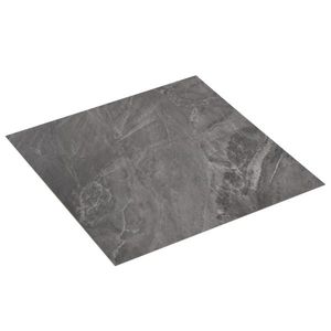 vidaXL fekete öntapadó PVC padló burkolólap mintával 5, 11 m² kép