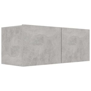 vidaXL betonszürke forgácslap TV-szekrény 80 x 30 x 30 cm kép