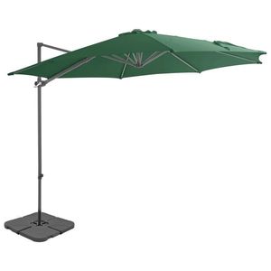 vidaXL zöld kültéri napernyő hordozható talppal kép