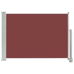 vidaXL barna kihúzható oldalsó terasz napellenző 80 x 300 cm kép