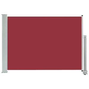 vidaXL piros kihúzható oldalsó terasz napellenző 80 x 300 cm kép