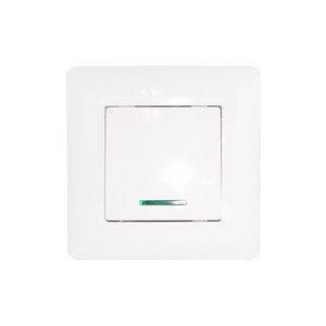 ECOMAX 1-es alternatív zöld jelzőfényes kapcsoló Fehér kép