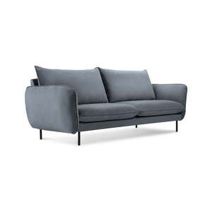 Vienna szürke bársony kanapé, 160 cm - Cosmopolitan Design kép