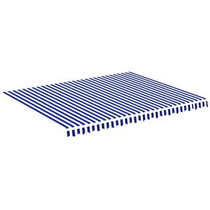 vidaXL kék és fehér csere napellenző ponyva 4, 5 x 3, 5 m kép