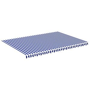 vidaXL kék és fehér csere napellenző ponyva 5 x 3, 5 m kép