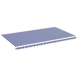 vidaXL kék és fehér csere napellenző ponyva 6 x 3, 5 m kép