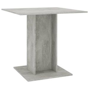 vidaXL betonszürke forgácslap étkezőasztal 80 x 80 x 75 cm kép