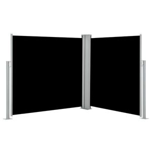 vidaXL fekete behúzható oldalsó napellenző 100 x 600 cm kép
