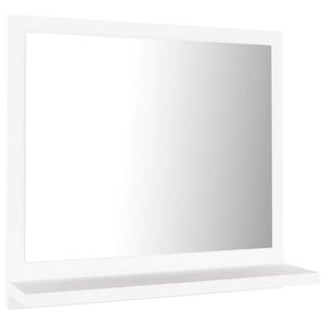 vidaXL fehér forgácslap fürdőszobai tükör 40 x 10, 5 x 37 cm kép