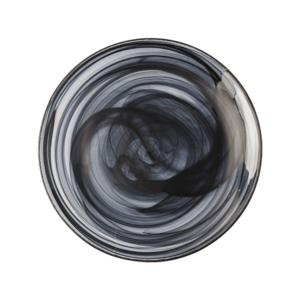 Lapostányér fekete 21 cm - Elements Glass kép