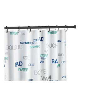 Shower Curtain Rod fekete teleszkópos zuhanyfüggöny tartó - Wenko kép