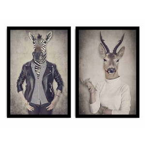 Ribs and Deer kétrészes kép, 72 x 50 cm kép
