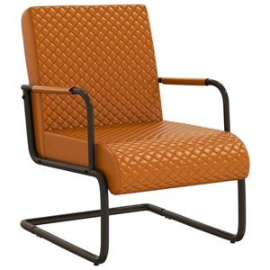 vidaXL barna konzolos műbőr szék kép