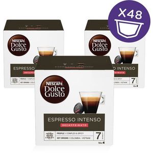 NESCAFÉ Dolce Gusto Espresso Intenso Decaffeinato, 3 csomag kép