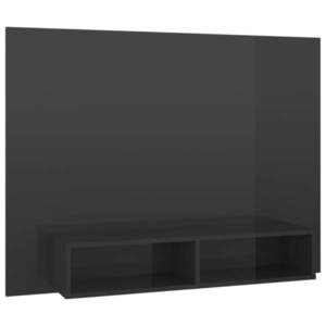 vidaXL magasfényű szürke fali forgácslap TV-szekrény 120x23, 5x90 cm kép