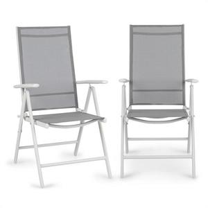 Blumfeldt Almeria, összecsukható szék, 2 darabos szett, 56, 5 x 107 x 68 cm, comfortmesh, fehér kép