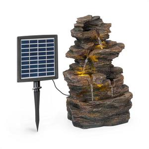 Blumfeldt Messina, kaszkád szökőkút, napenergia szökőkút, kerti szökőkút, 4 szint, akkumulátor kép