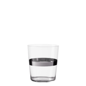 440 ml-es platinaszínű sávval Tumbler poharak 6 db-os készlet – 21st Century Glas Lunasol META Glass kép