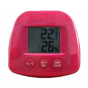 Digitális hőmérő páratartalom mérővel 0°+50°C ST504 rózsaszín kép