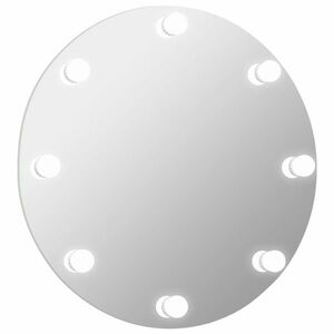 vidaXL keret nélküli kör alakú fali tükör LED-világítással kép