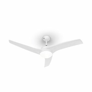 Klarstein Figo, fehér, mennyezeti ventilátor, 52", 55 W, mennyezeti lámpa, 2 x 42 W, távirányító kép