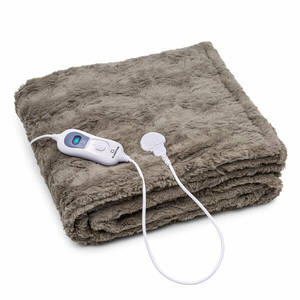 Klarstein Dr. Watson Comfort & Style, melegítő takaró, 120 W, 180 x 130 cm, műszőrme, bézs kép