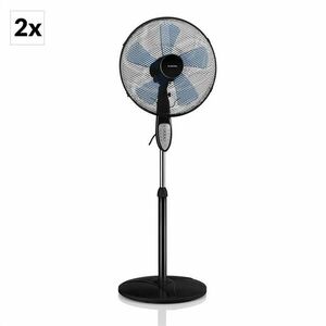 Klarstein Summerjam, 2 x állványos ventilátor, két ventilátor, 50 W, 3 fokozat, fekete kép