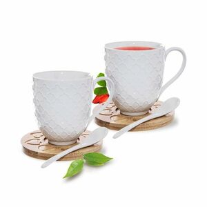 Orion Bambu porcelán csésze és csészealj készlet kiskanállal, 2 db-os kép