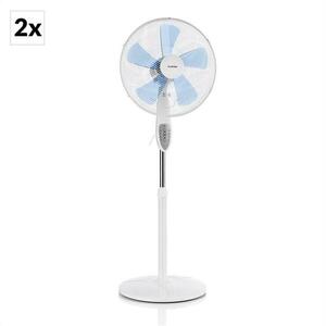Klarstein Summerjam, 2 x állványos ventilátor, két ventilátor, 50 W, 3 fokozat, fehér kép
