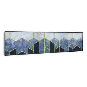 Klarstein Wonderwall Air Art Smart, infravörös hősugárzó, 120 x 30 cm, 350 W, kék csík kép