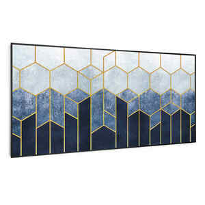 Klarstein Wonderwall Air Art Smart, infravörös hősugárzó, 120 x 60 cm, 700 W, kék csík kép