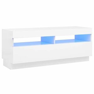 vidaXL fehér TV-szekrény LED-világítással 100 x 35 x 40 cm kép