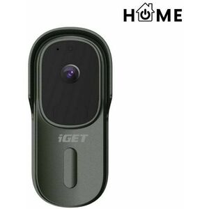 iGET HOME Doorbell DS1 Anthracite - akkumulátoros WiFi videó kaputelefon FullHD videó- és hangátvite kép
