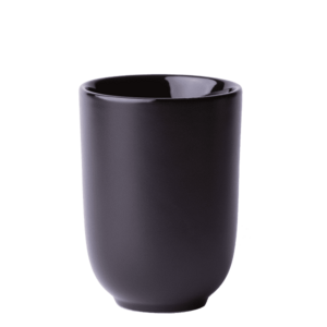 Fekete fületlen csésze 300 ml - Flow kép