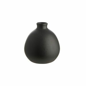 MIO kerámia váza, matt fekete 15, 5cm kép