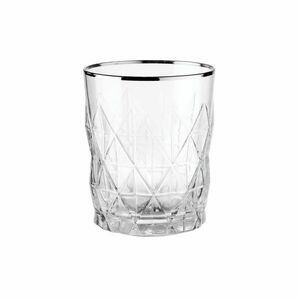 UPSCALE vizes pohár ezüst szegéllyel 345 ml kép