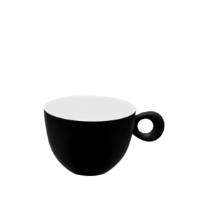 200 ml-es kávéscsésze fekete - RGB kép
