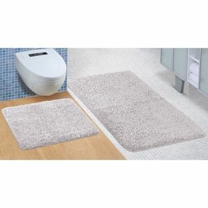 Mikro fürdőszobai szőnyegkészlet szürke, 60 x 100 cm, 60 x 50 cm kép